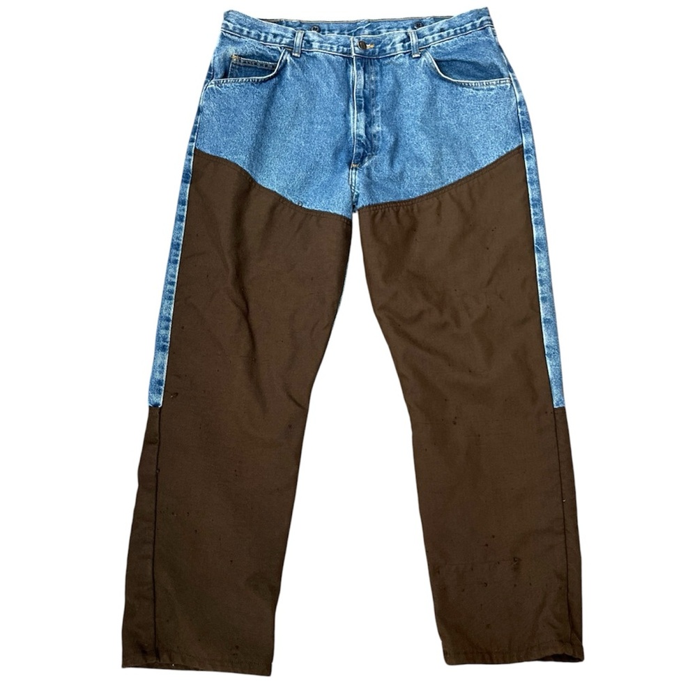 Wrangler Pro Gear Denim Blue Jeans 40x30 Chore Pants Durable Heavy Work